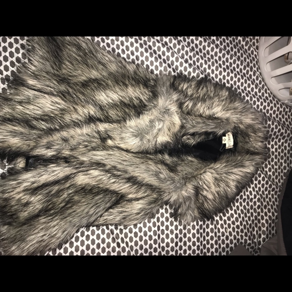 Faux fur vest